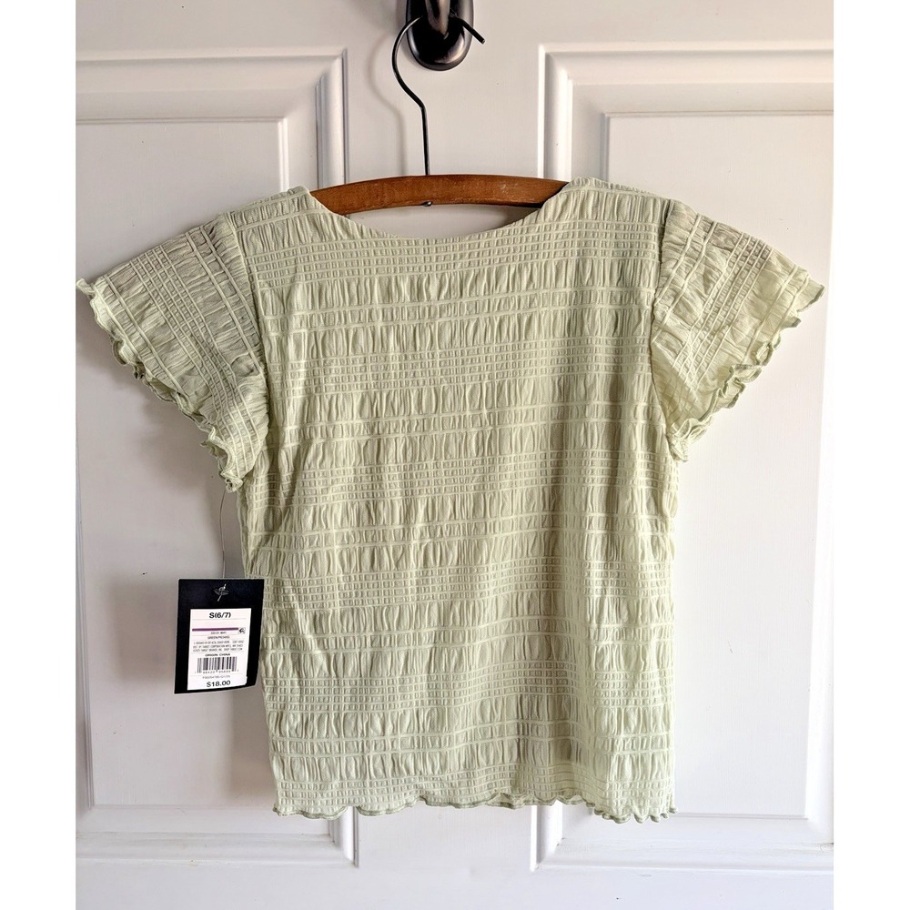 art class Light Green Short Sleeve Shirt - Girls S (6/7) - Picture 3 of 3